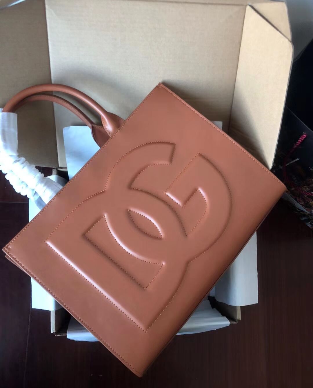 Dolce & Gabbana Origianl Leather Shoulder Bag 3041 brown Dolce & Gabbana Origianl Leather Shoulder Bag 3041 brown