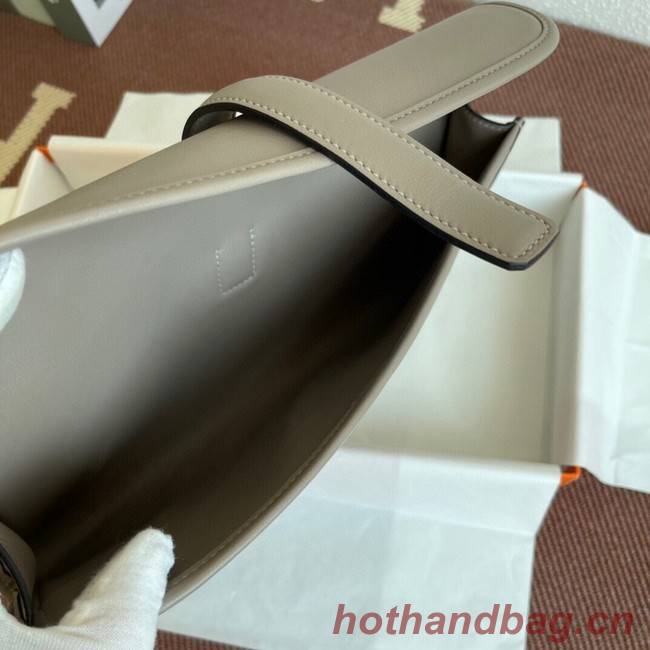 Hermes Original jige swift Leather Clutch 37088 gray