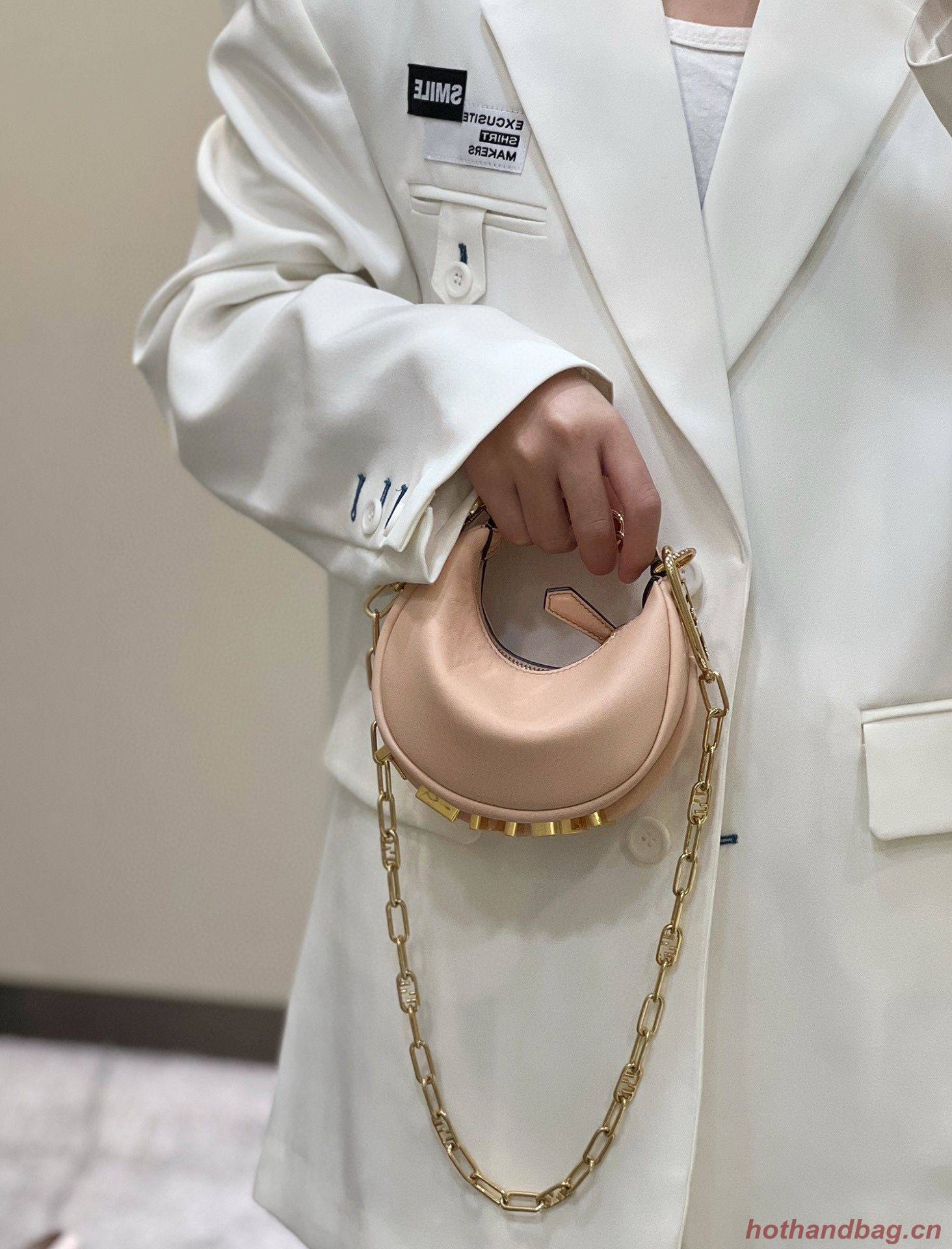 Fendi Praphy Original Leather Big Logo Bag 80056M 80056S Pink Fendi Praphy Original Leather Big Logo Bag 80056M 80056S Pink