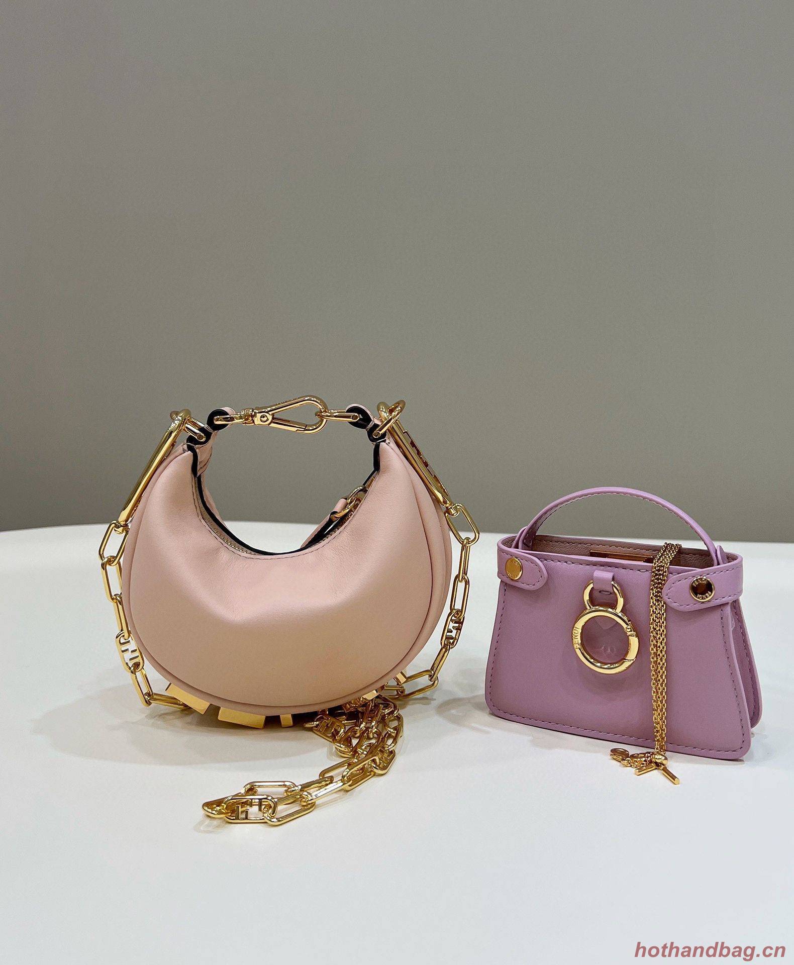 Fendi Praphy Original Leather Big Logo Bag 80056M 80056S Pink Fendi Praphy Original Leather Big Logo Bag 80056M 80056S Pink