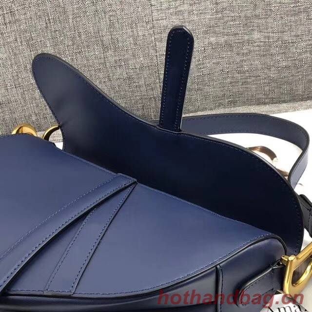 Dior MINI SADDLE BAG CALFSKIN M0447 dark blue Dior MINI SADDLE BAG CALFSKIN M0447 dark blue