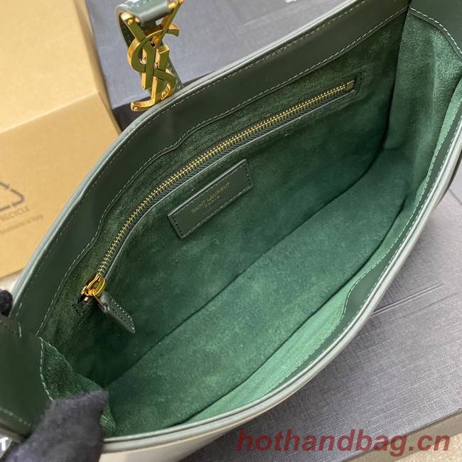 YSL LE 5 A 7 HOBO BAG IN SMOOTH LEATHER Y687228 blackish green