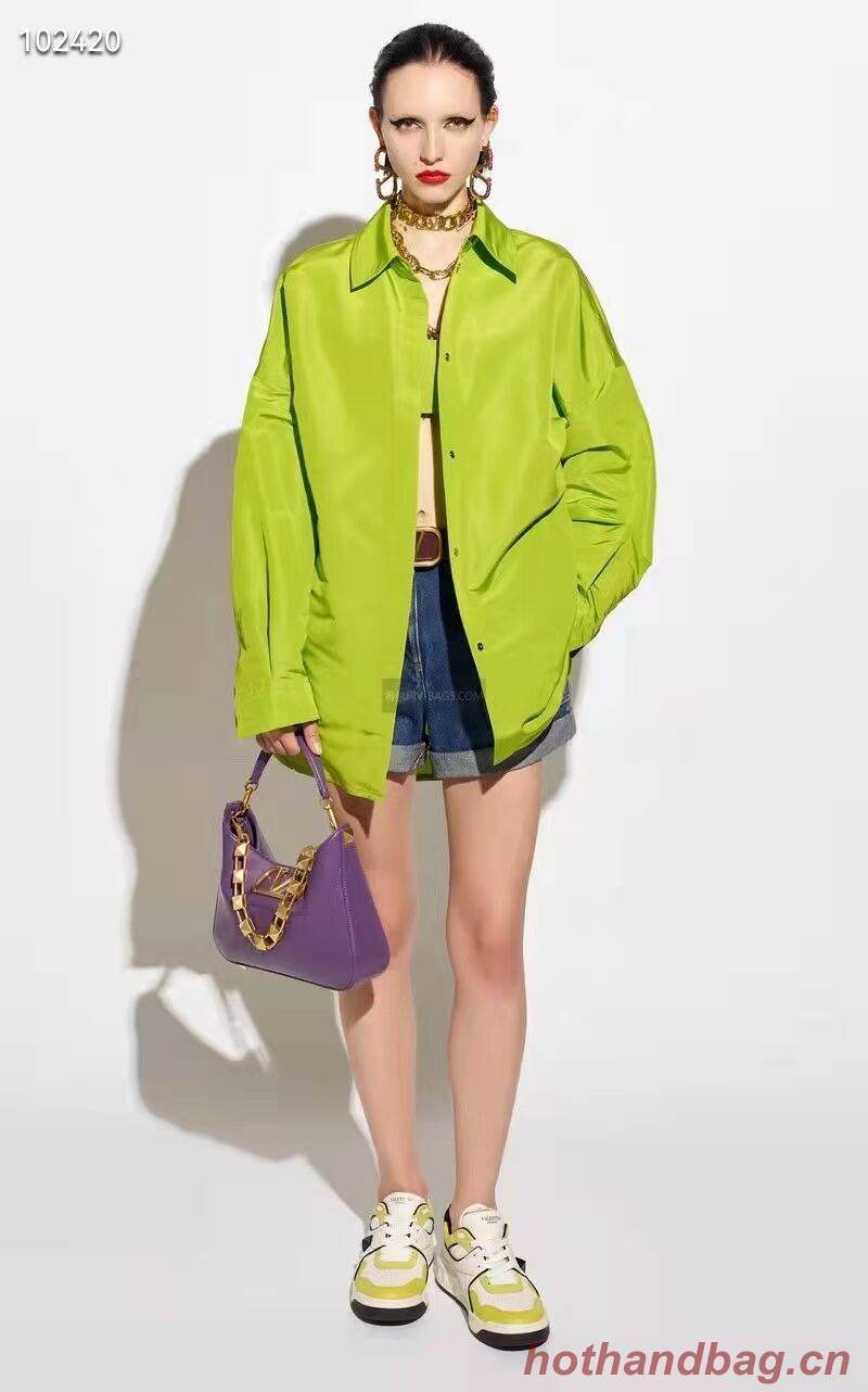 VALENTINO GARAVANI Loco Calf leather bag V2028 purple VALENTINO GARAVANI Loco Calf leather bag V2028 purple