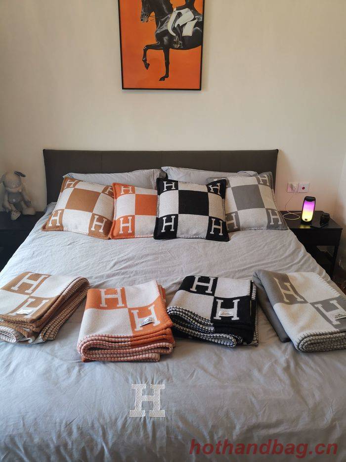 Hermes Lambswool&Cashmere Shawl&Blanket HMB00011 Hermes Lambswool&Cashmere Shawl&Blanket HMB00011