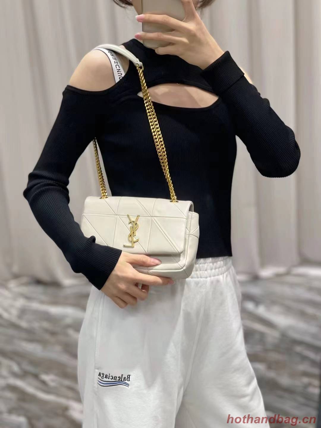 SAINT LAURENT LE 57 HOBO BAG IN QUILTED LAMBSKIN 651820 BEIGE SAINT LAURENT LE 57 HOBO BAG IN QUILTED LAMBSKIN 651820 BEIGE