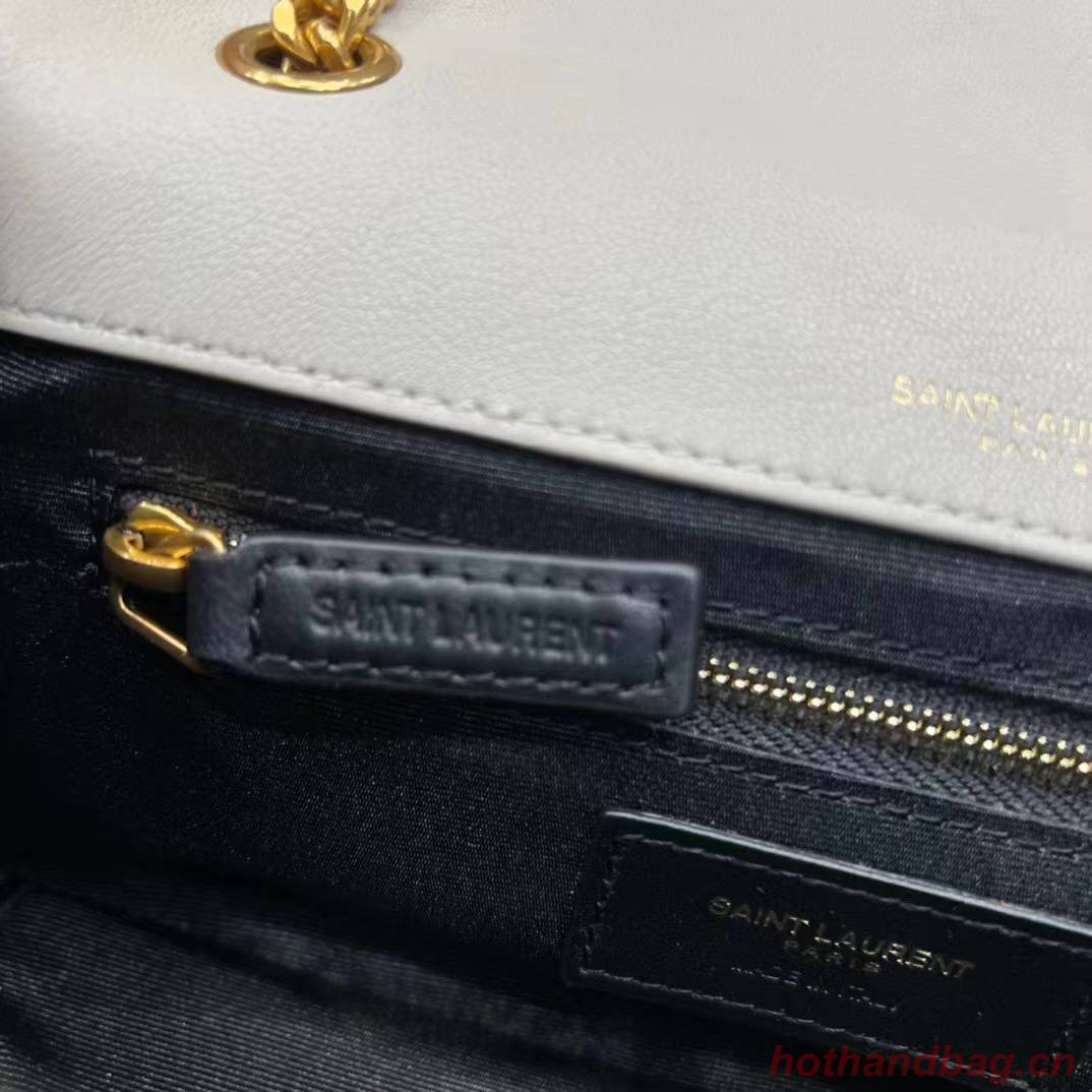 SAINT LAURENT LE 57 HOBO BAG IN QUILTED LAMBSKIN 651820 BEIGE SAINT LAURENT LE 57 HOBO BAG IN QUILTED LAMBSKIN 651820 BEIGE