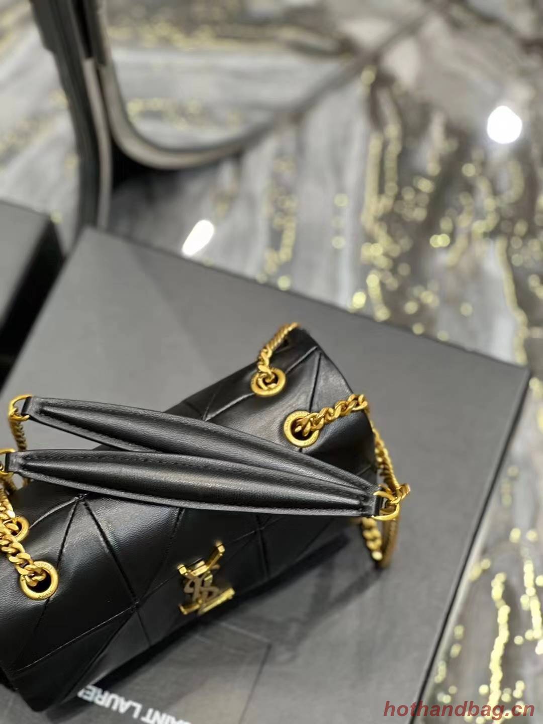 SAINT LAURENT LE 57 HOBO BAG IN QUILTED LAMBSKIN 651820 black SAINT LAURENT LE 57 HOBO BAG IN QUILTED LAMBSKIN 651820 black