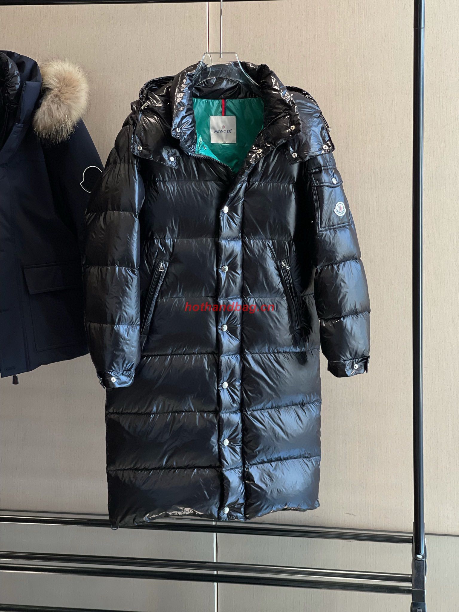 Moncler Women Style Top Quality Long Down Coat MC302719 Black Moncler Women Style Top Quality Long Down Coat MC302719 Black