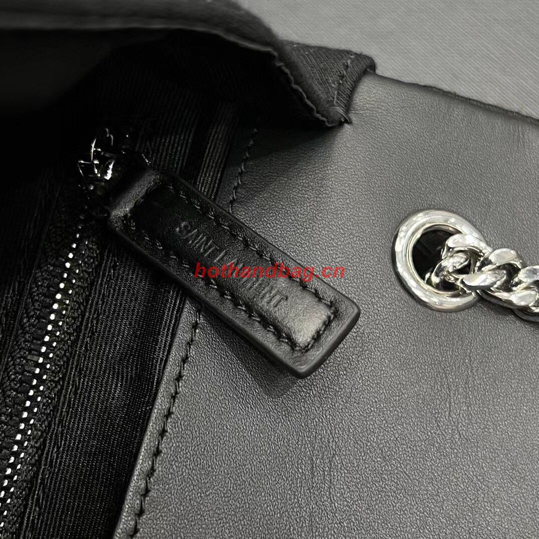 SAINT LAURENT JAMIE MEDIUM CHAIN BAG CARRE RIVE GAUCHE IN LAMBSKIN AND SUEDE 515821 black SAINT LAURENT JAMIE MEDIUM CHAIN BAG CARRE RIVE GAUCHE IN LAMBSKIN AND SUEDE 515821 black