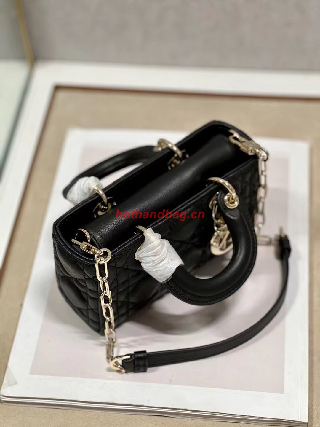 DIOR MICRO LADY D-JOY BAG Cannage Lambskin S0910 black DIOR MICRO LADY D-JOY BAG Cannage Lambskin S0910 black