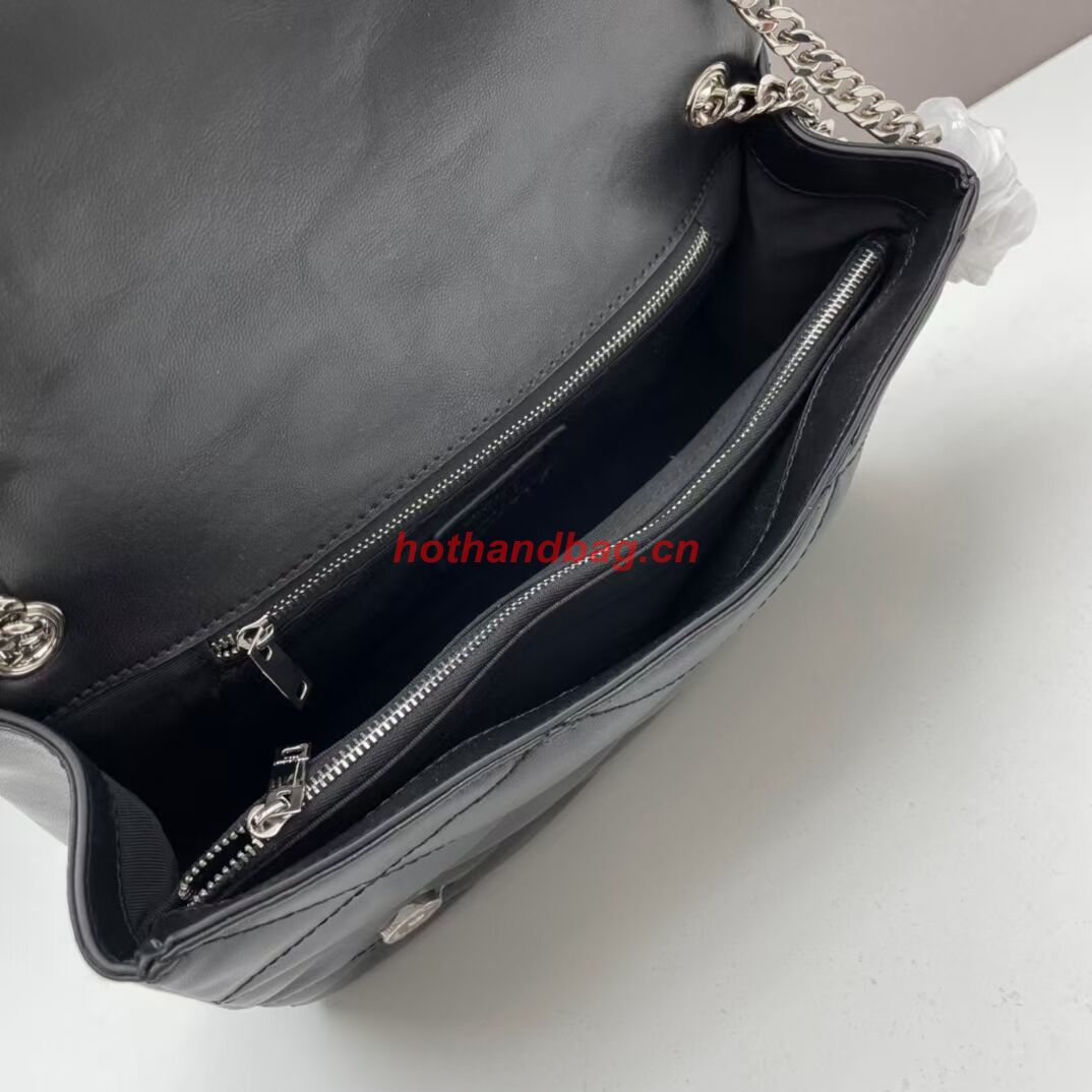 SAINT LAURENT LEATHER BAG Y203737 BLACK SAINT LAURENT LEATHER BAG Y203737 BLACK