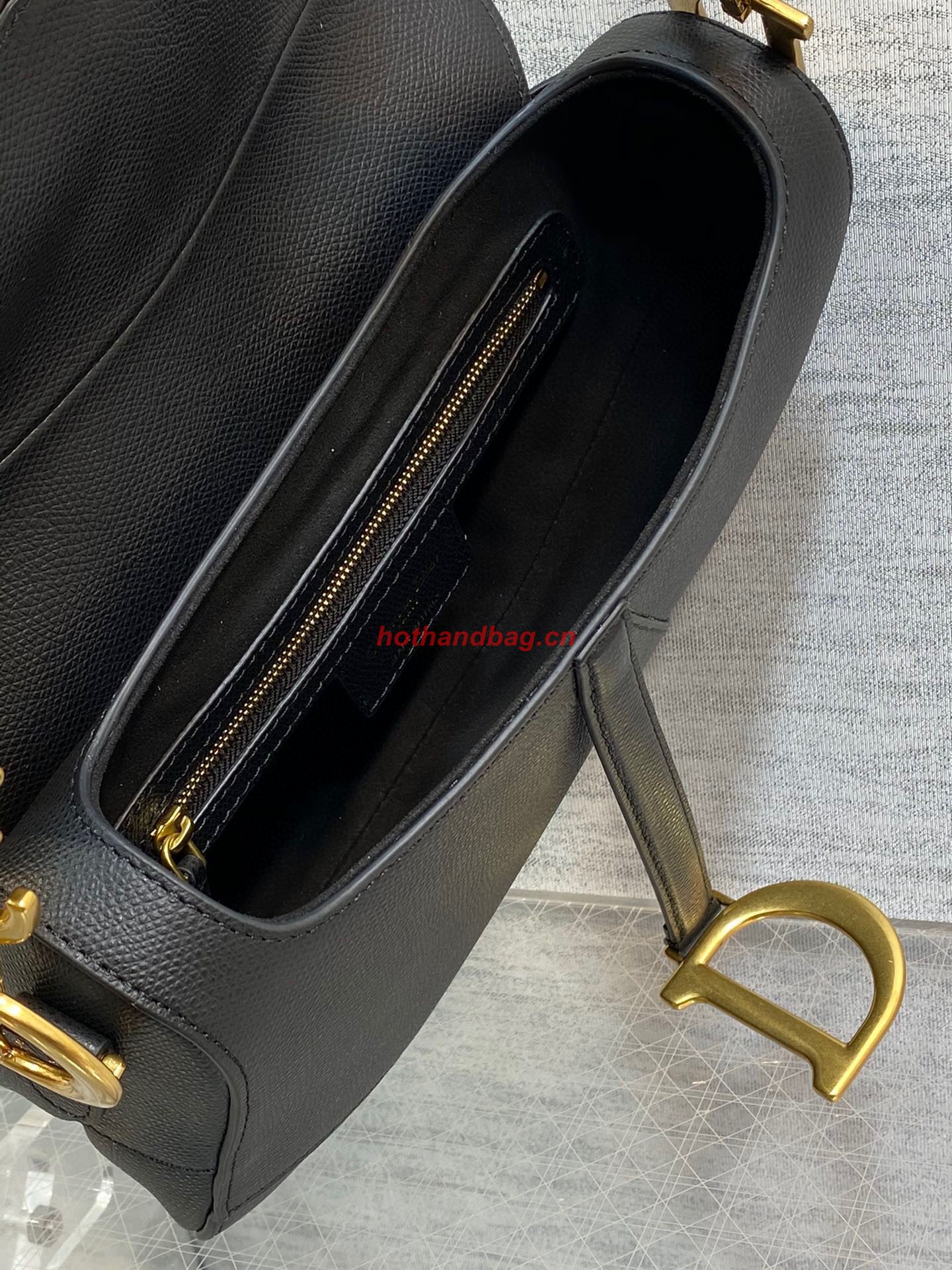 Dior SADDLE BAG Epsom Leather M04463 BLACK Dior SADDLE BAG Epsom Leather M04463 BLACK