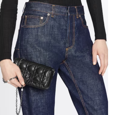 LADY DIOR PHONE POUCH Aesthetic Cannage Lambskin S0977O black LADY DIOR PHONE POUCH Aesthetic Cannage Lambskin S0977O black