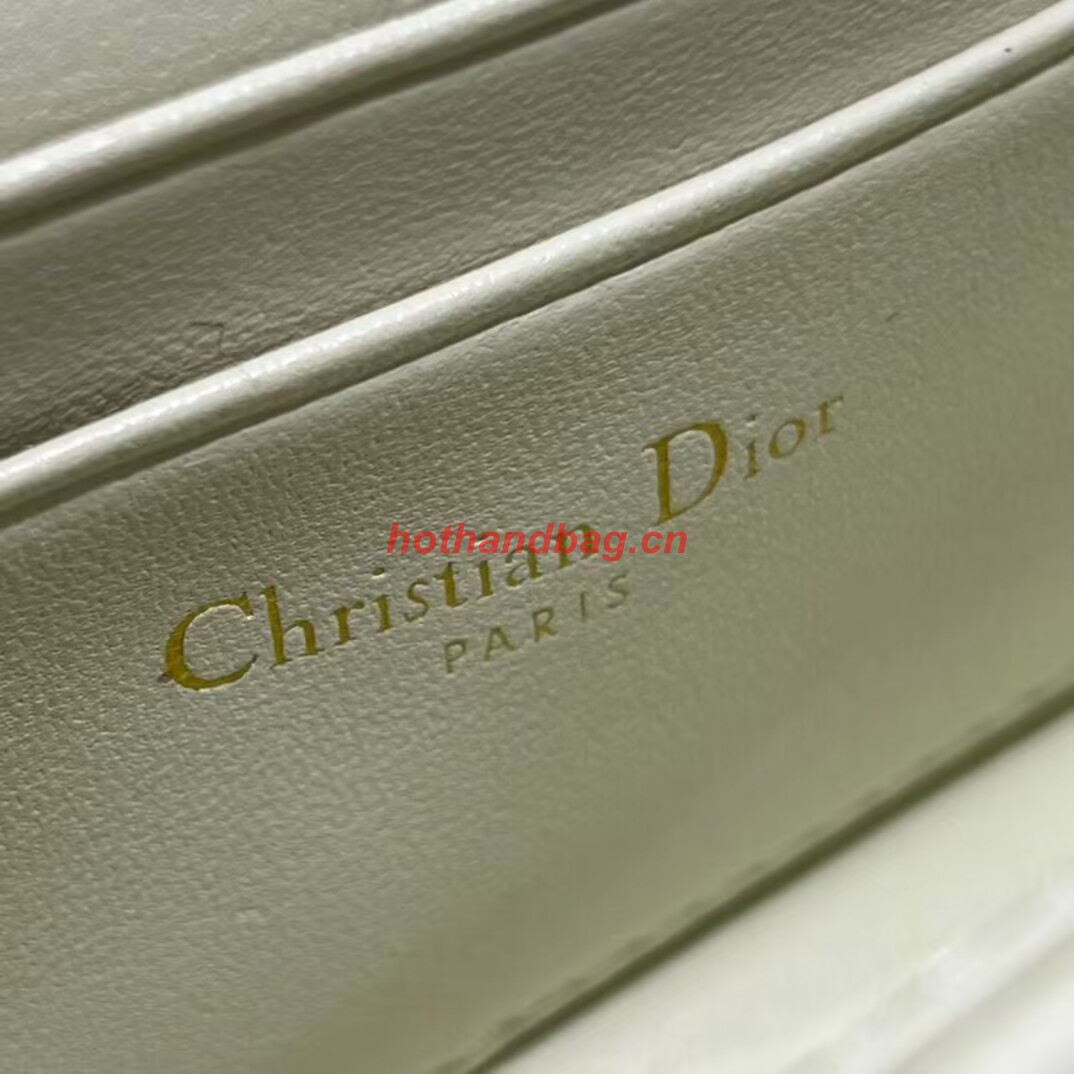 LADY DIOR PHONE POUCH Aesthetic Cannage Lambskin S0977ONM white LADY DIOR PHONE POUCH Aesthetic Cannage Lambskin S0977ONM white