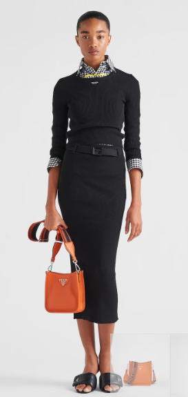 Prada Leather mini shoulder bag 1BH191 Papaya Prada Leather mini shoulder bag 1BH191 Papaya