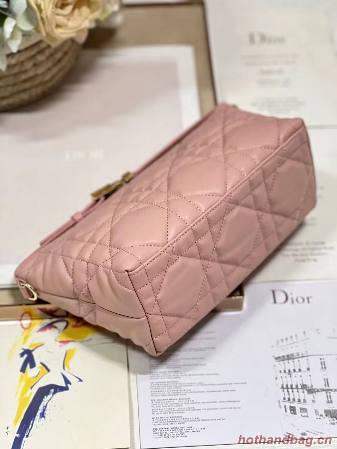MEDIUM DIORTRAVEL NOMAD POUCH Lambskin S5554O pink MEDIUM DIORTRAVEL NOMAD POUCH Lambskin S5554O pink