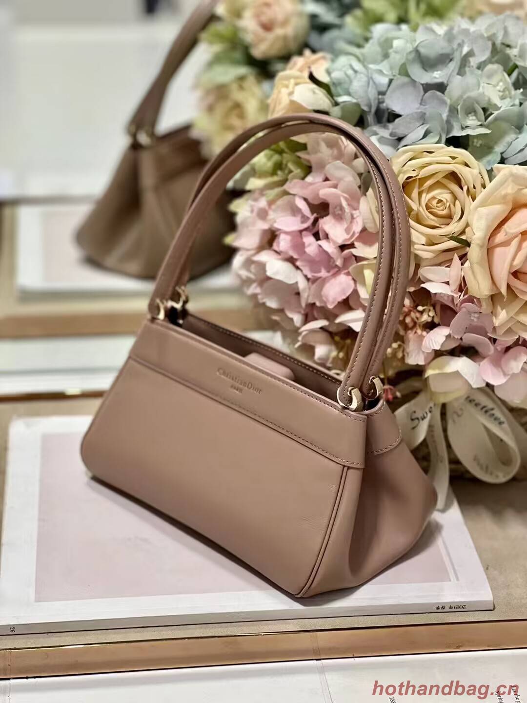 SMALL DIOR KEY BAG Box Calfskin M1844O pink SMALL DIOR KEY BAG Box Calfskin M1844O pink