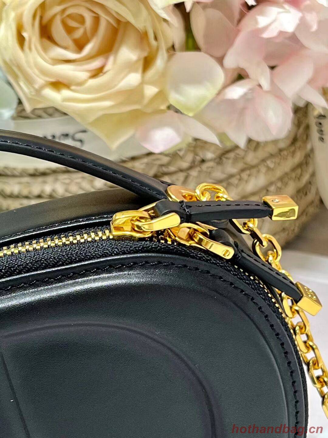 DIOR SIGNATURE OVAL CAMERA BAG Calfskin with Embossed CD Signature S2201UMFV black DIOR SIGNATURE OVAL CAMERA BAG Calfskin with Embossed CD Signature S2201UMFV black