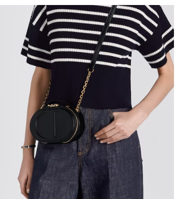 DIOR SIGNATURE OVAL CAMERA BAG Calfskin with Embossed CD Signature S2201UMFV black DIOR SIGNATURE OVAL CAMERA BAG Calfskin with Embossed CD Signature S2201UMFV black