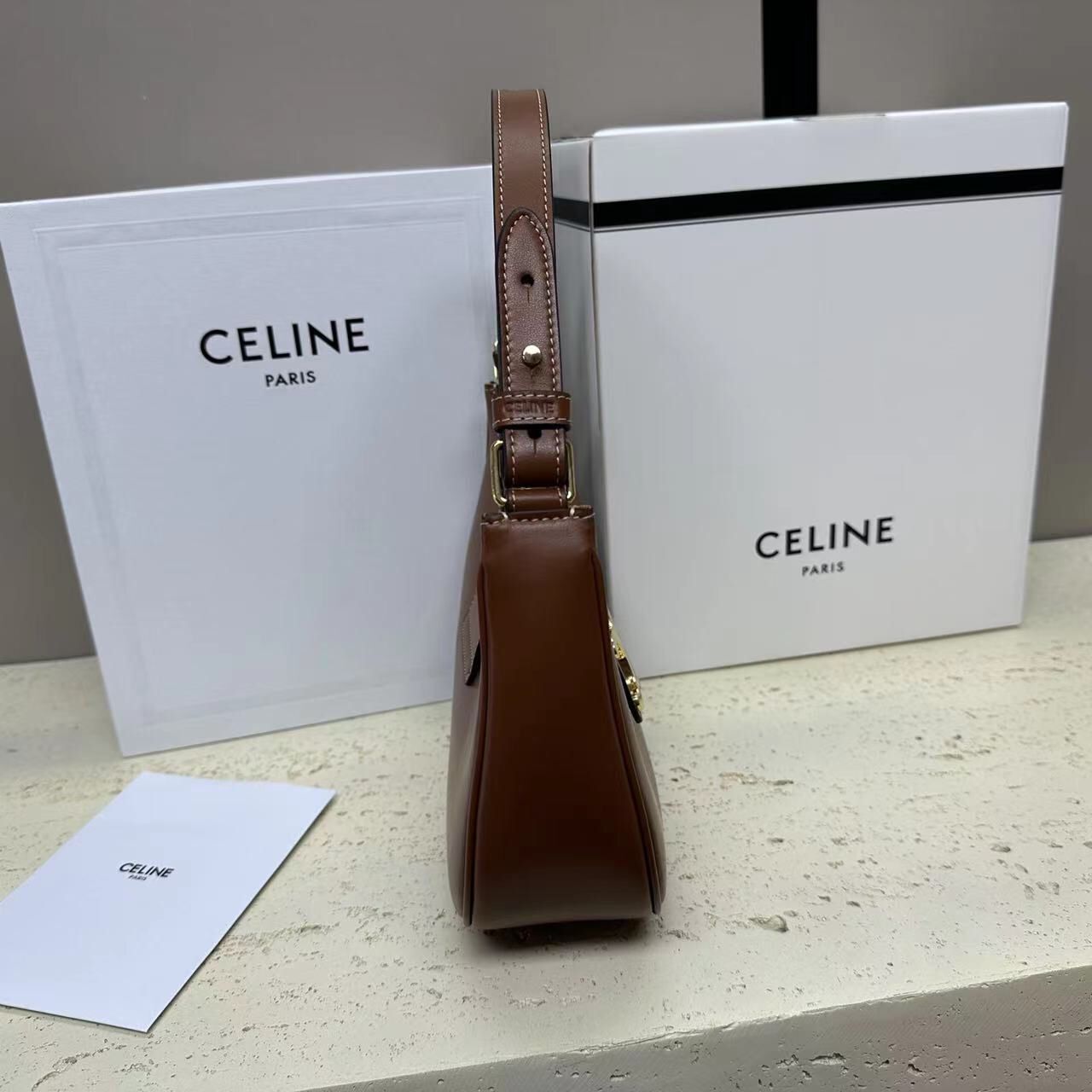 Celine AVA BAG IN SMOOTH CALFSKIN VINTAGE 114493 Brown Celine AVA BAG IN SMOOTH CALFSKIN VINTAGE 114493 Brown
