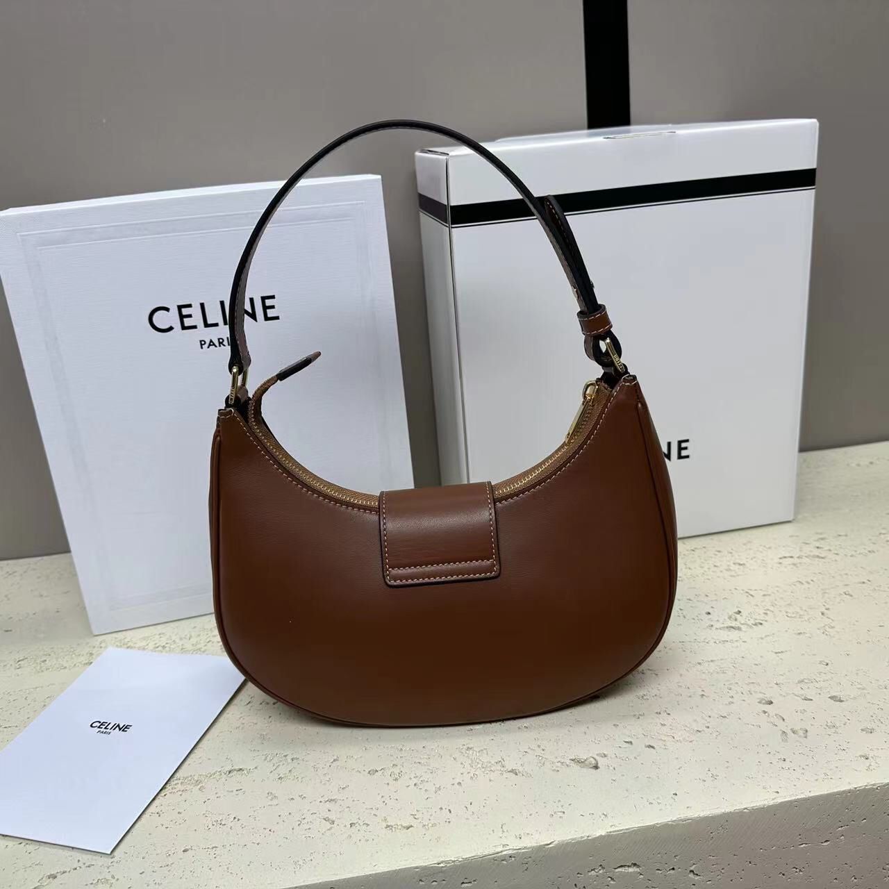 Celine AVA BAG IN SMOOTH CALFSKIN VINTAGE 114493 Brown Celine AVA BAG IN SMOOTH CALFSKIN VINTAGE 114493 Brown