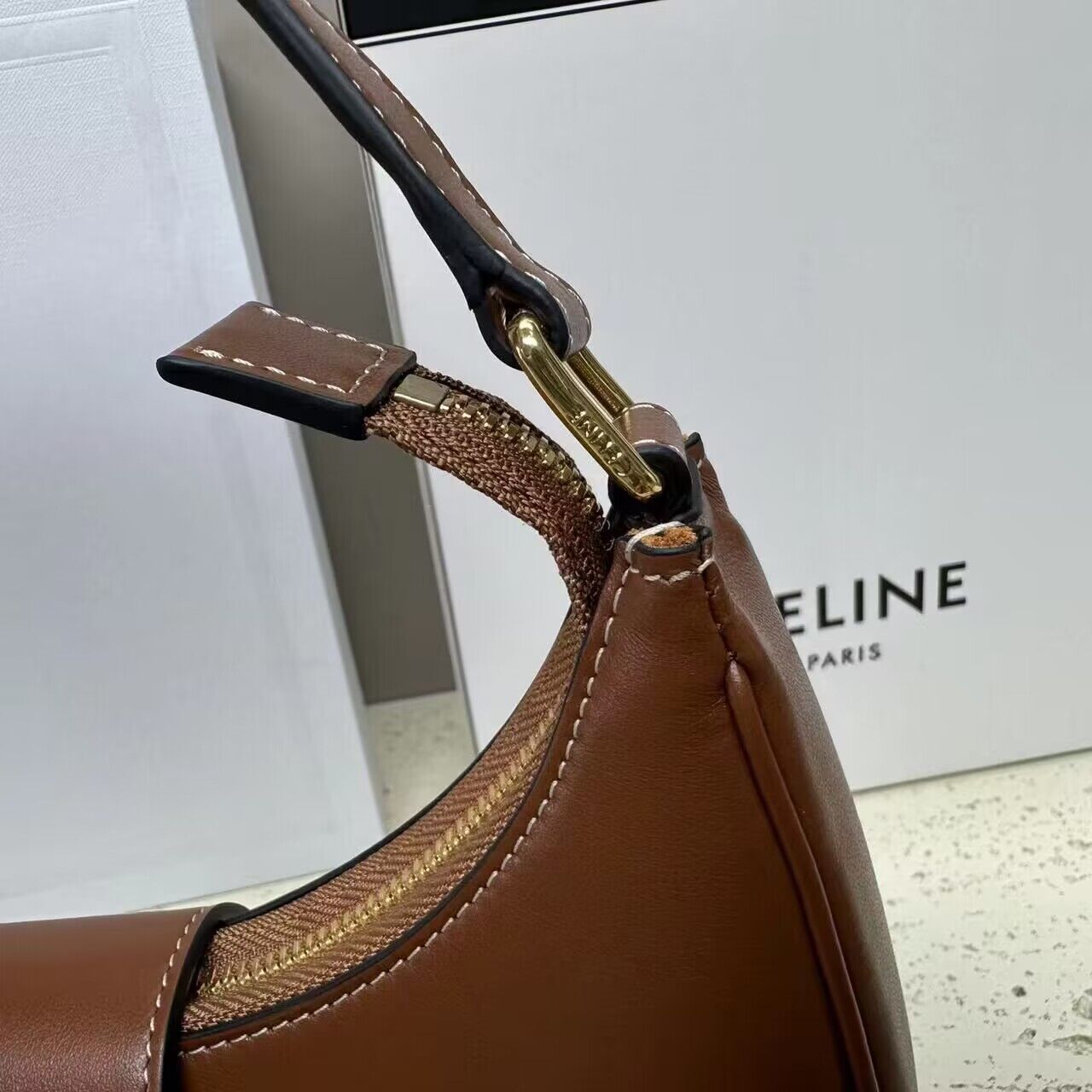 Celine AVA BAG IN SMOOTH CALFSKIN VINTAGE 114493 Brown Celine AVA BAG IN SMOOTH CALFSKIN VINTAGE 114493 Brown