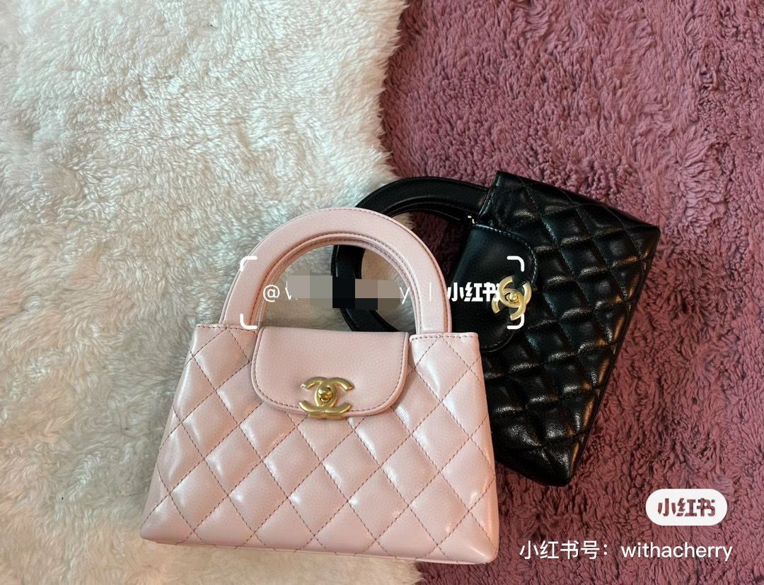 Chanel 23k Vintage Kelly Original Leather Top Handle Bag AS4416 Light Pink Chanel 23k Vintage Kelly Original Leather Top Handle Bag AS4416 Light Pink
