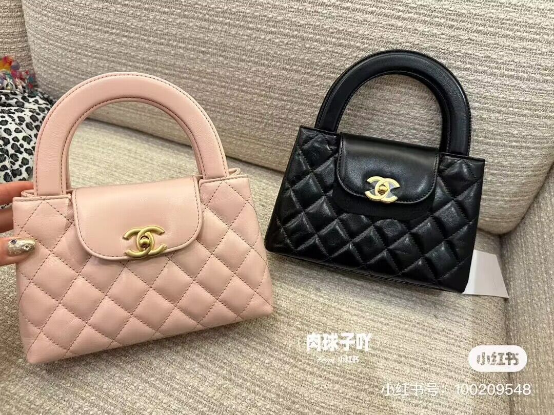 Chanel 23k Vintage Kelly Original Leather Top Handle Bag AS4416 Light Pink Chanel 23k Vintage Kelly Original Leather Top Handle Bag AS4416 Light Pink