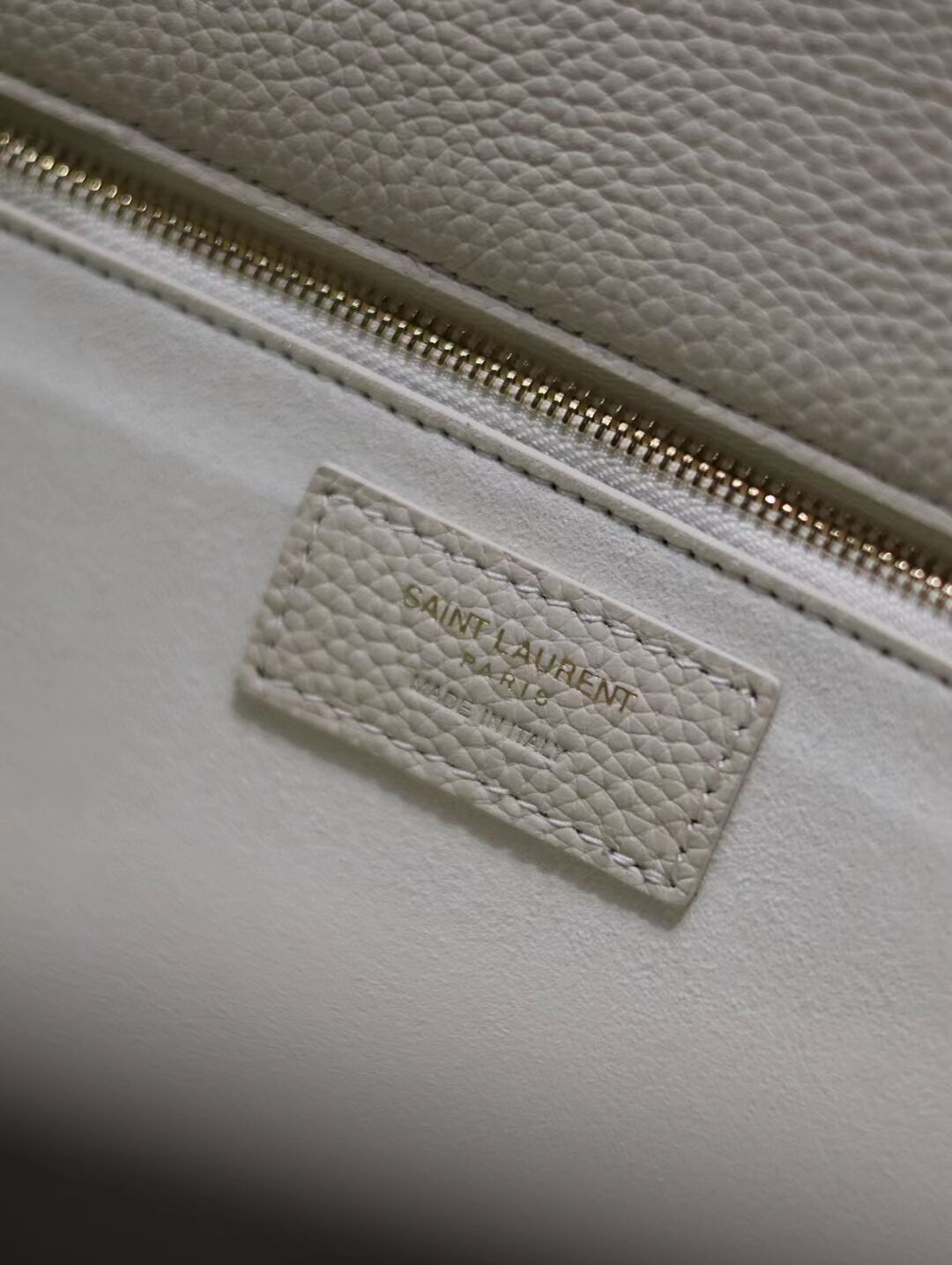 SAINT LAURENT BEA IN GRAINED LEATHER 763435 WHITE SAINT LAURENT BEA IN GRAINED LEATHER 763435 WHITE