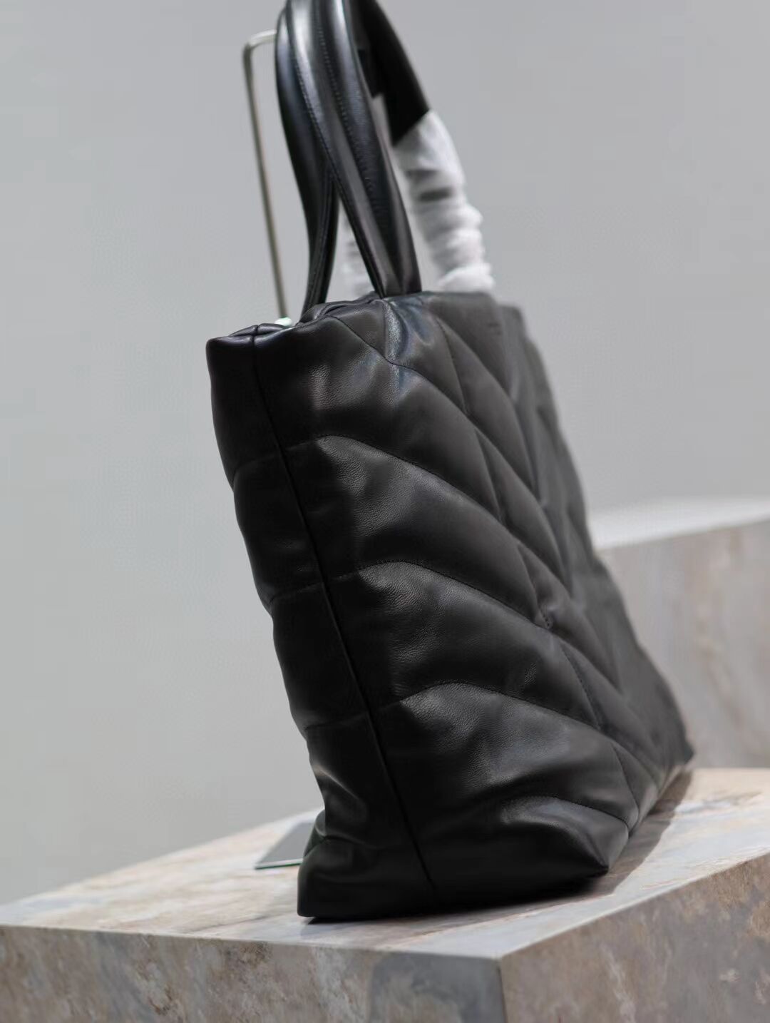 SAINT LAURENT TOTE IN SILKTECH CANVAS Y577729-1 BLACK SAINT LAURENT TOTE IN SILKTECH CANVAS Y577729-1 BLACK