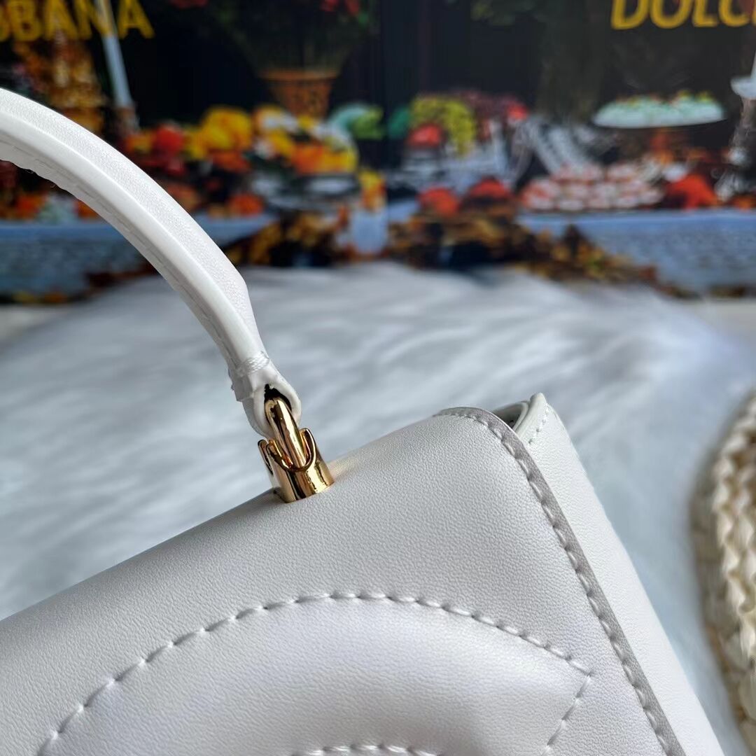 Dolce & Gabbana leather bag G6002 white Dolce & Gabbana leather bag G6002 white