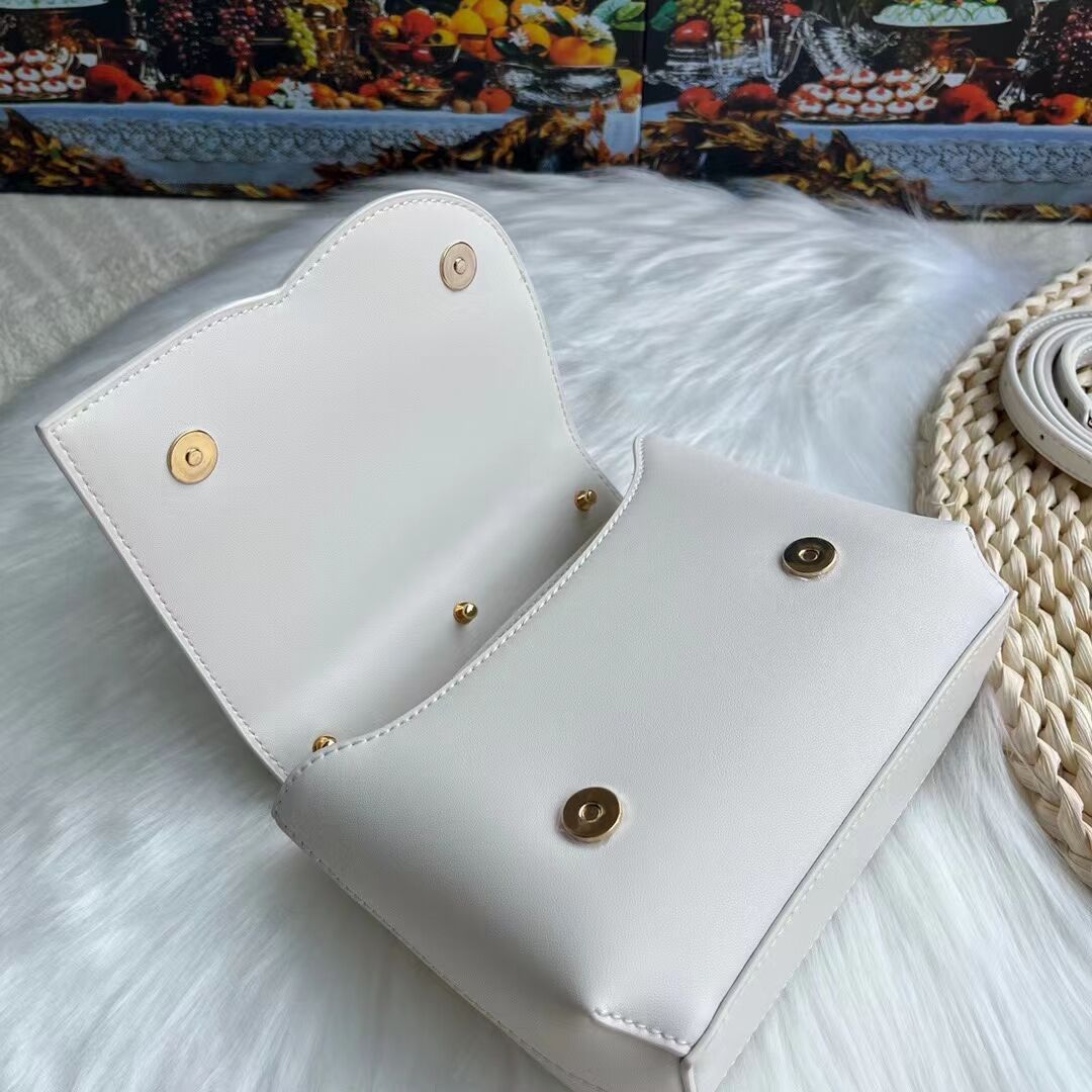 Dolce & Gabbana leather bag G6002 white Dolce & Gabbana leather bag G6002 white