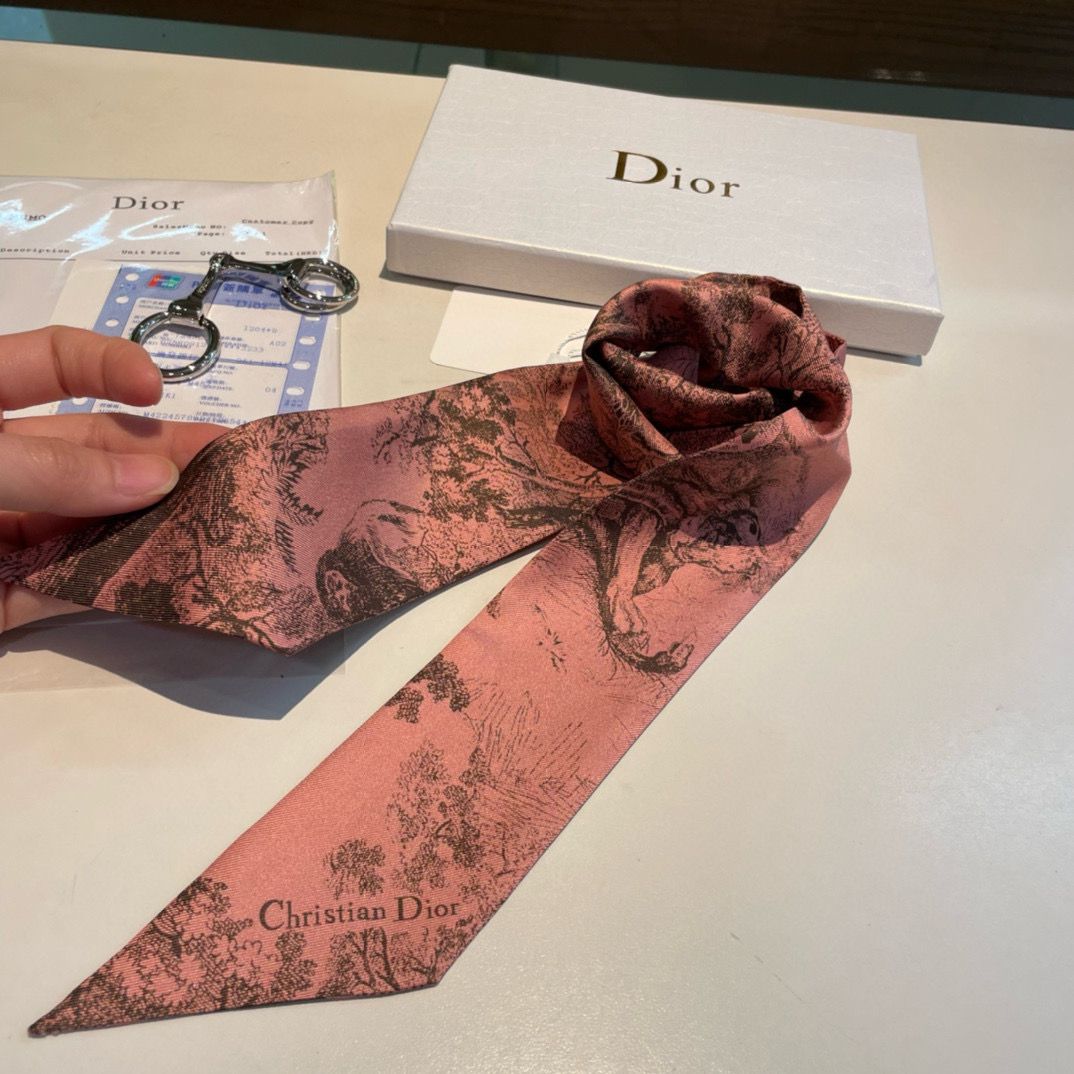 Dior Scarf D3098 Pink Dior Scarf D3098 Pink