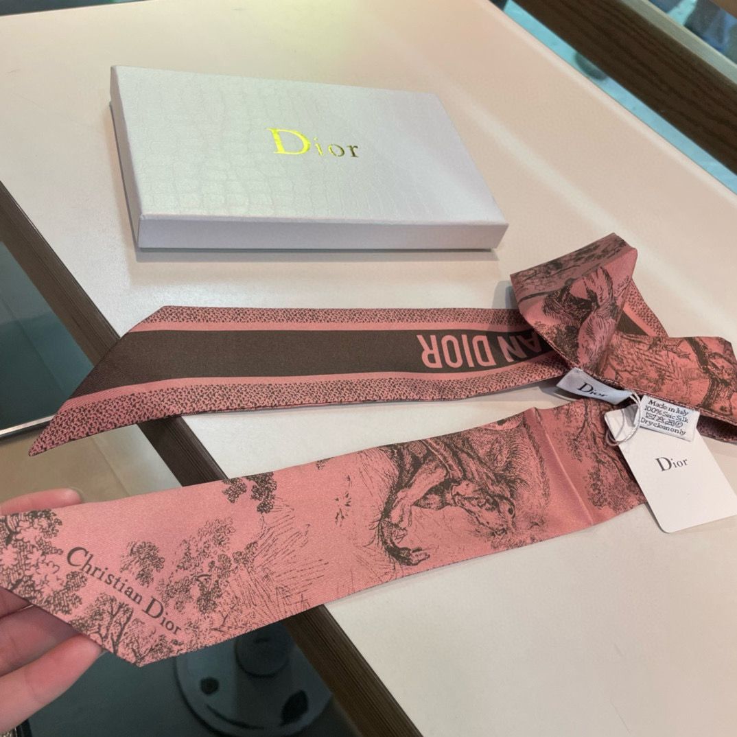 Dior Scarf D3098 Pink Dior Scarf D3098 Pink