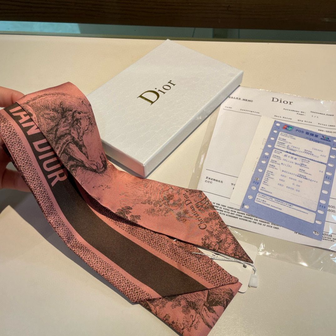 Dior Scarf D3098 Pink Dior Scarf D3098 Pink