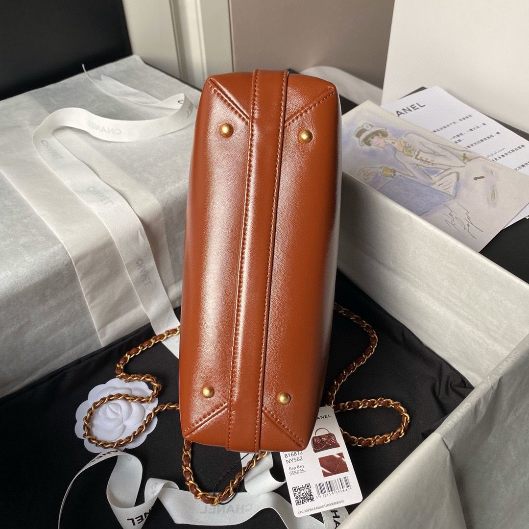 CHANEL 24A TOP HANDLE BAG AS4959 Brown CHANEL 24A TOP HANDLE BAG AS4959 Brown