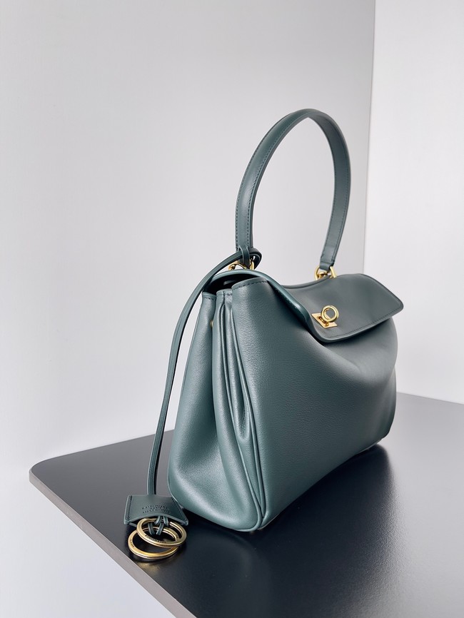Balenciaga Rodeo Handbag smooth calfskin 795457 lake green