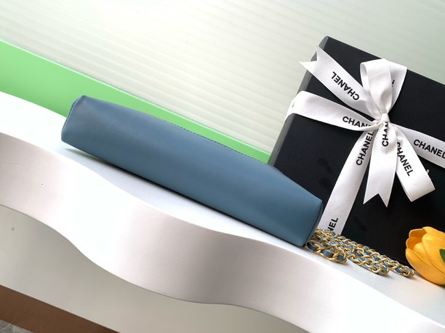 Chanel SUEDE mini 31 bag AP3656 blue