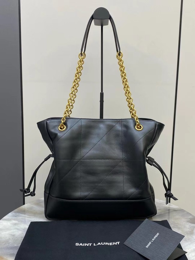 SAINT LAURENT JAMIE SHOPPING SMALL IN LAMBSKIN 833948 BLACK