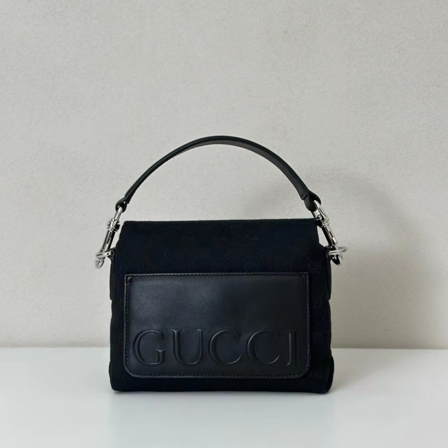 GUCCI HORSEBIT 1955 SOFT SMALL TOP HANDLE BAG 521617 black