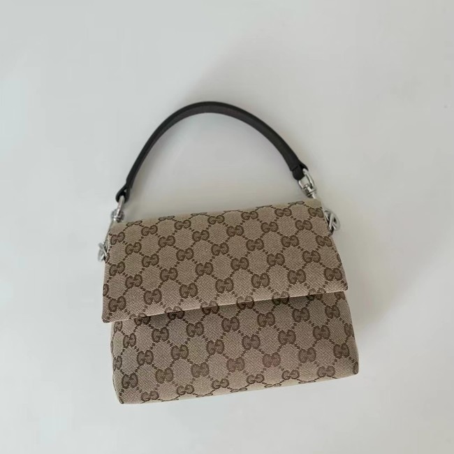 GUCCI HORSEBIT 1955 SOFT SMALL TOP HANDLE BAG  521617 brown