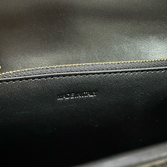 Celine LARGE WALLET TRIOMPHE IN SHINY CALFSKIN 10E313 black