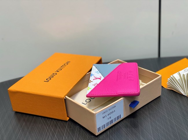 Louis Vuitton LV x TM Criss-Cross Card Holder M14090 pink