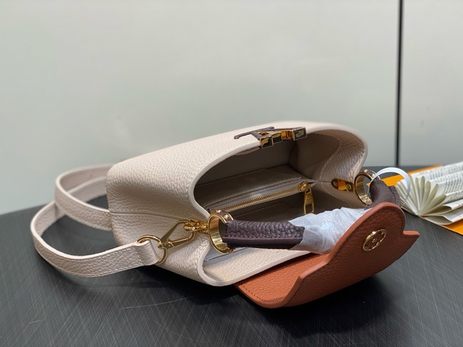 Louis Vuitton Ostrich Capucines BB M11908 Galet& Tan & Chocolate