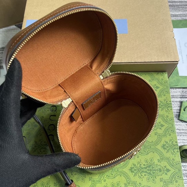 GUCCI MINI VANITY BAG WITH BAMBOO HANDLE 760200 brown