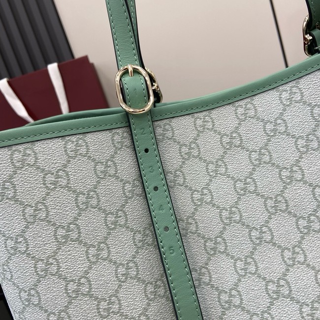 Gucci GG EMBLEM LARGE TOTE BAG 815213 Sage green