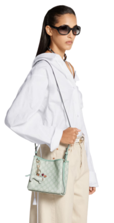 Gucci OPHIDIA GG SHOULDER BAG 815118 Sage green