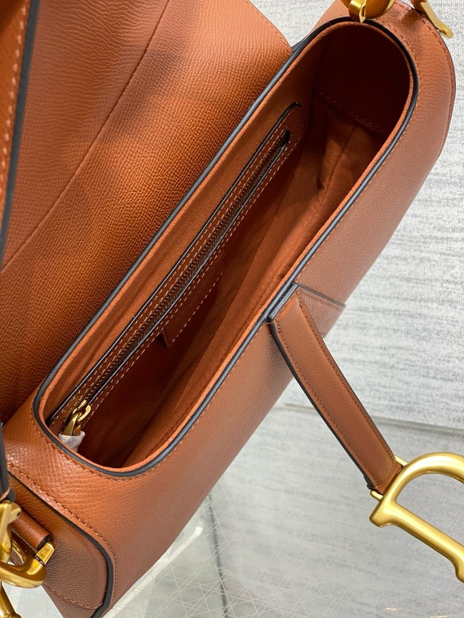 Dior Saddle Bag with Strap Golden Saddle Grained Calfskin M0455CBAA
