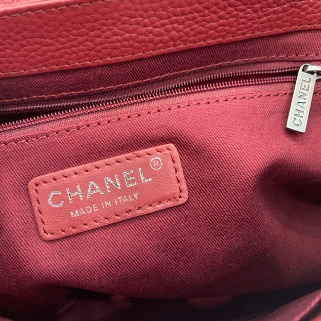 Chanel Grained Calfskin Shoulder Bag AS8095 red