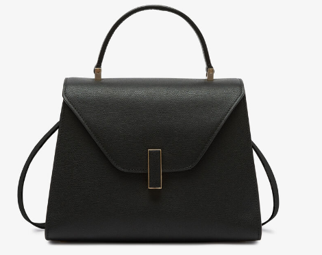 Valextra Iside Top Handle Medium Bag 56028 BLACK